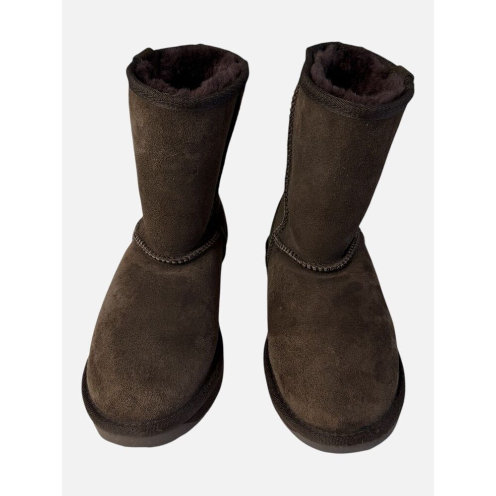 EMU Australia Stinger Lo Sheepskin Winter Boots Chocolate Brown Women’s 7